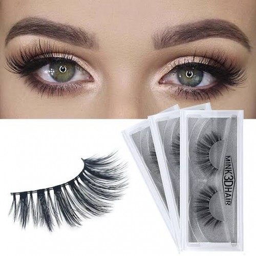 Real Siberian 3D Full Strip False Eyelasl Mink Lashes