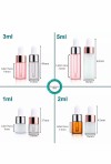 10ml Amber glass Roll-On Bottle with Steel roller and Gold Aluminum cap for essential oil