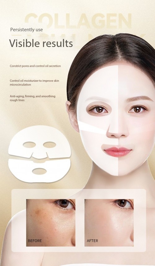 White Transparent Collagen Mask  Korean Moisturizing