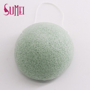 100% Natural Organic Activated Bamboo Charcoal Facial Skin Care Konjac Sponge