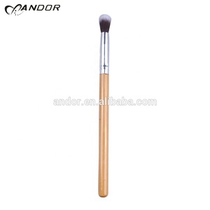 10pcs bamboo handle makeup cosmetic brush set with pouch