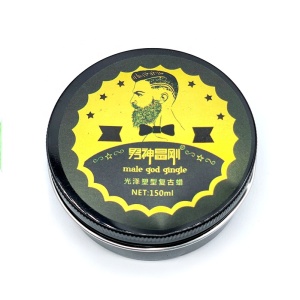 150ml Wholesale oil head big back head hair wax transparent fragrance moisturizing retro modeling mens hair wax