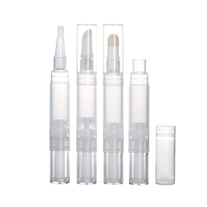 1.5ml 2ml 3ml 4ml 5ml Plastic Empty Click Lip Gloss Cosmetic Twist Teeth Whitening Pen Brush