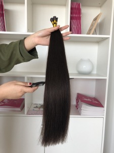 18inch 1gram/Strands 10A* Russian Remy Double Drawn Stick/I-Tip 100% Human Hair Extensions