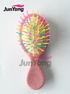 2018 new wholesale bling glitters mini detangler hair brush