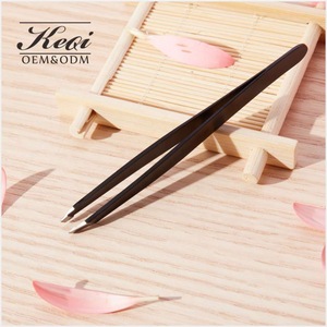 2018 Wholesale private label eyebrow tweezers in bulk