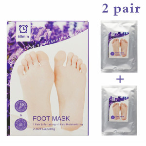 2020 Amazon Hot Selling  Moisturizing Socks Exfoliating Foot Peel Mask Remove Dead Skin Foot Peeling