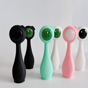 2021  waterproof  silicone facial cleansing brush skin cleaner Rose quartz heating facial brush jade facial cleansing brush