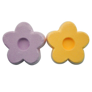 50g hot selling color bath bomb fizzer in flower shape