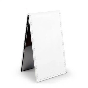 cheap Wholesale advanced leather Mini full folding mirror Make Up Pocket portable Mirror