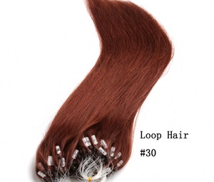 Custom high-end market Brazilian micro loop virgin human hair extension