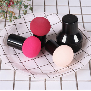 Custom High Quality Make Up Sponges Plastic Holder Cute Beauty Puff Sponge Make Up