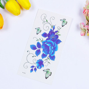 Customized Colorful Flower Non-toxic Temporary Body Art Tattoo Stickers