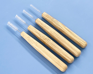 Dental Clean Eco Friendly Orthodontic Biodegradable Customizable Logo Reusabale Bamboo Interdental Brush Picks