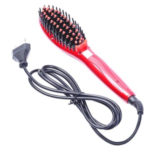 Dropshipping Electric comb Flat Irons Straight Hair Brush Comb EU US Plug Fast Hair Straightener Comb