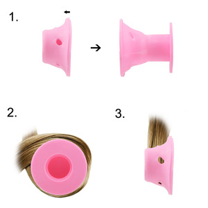 Foldable silicone heated easy hair rollers