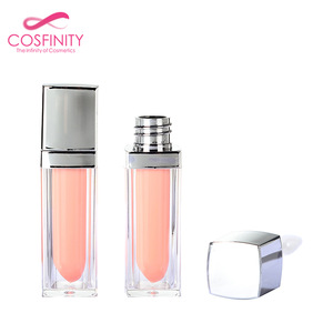 free sample custom logo cute lip gloss container square mascara bottle gold lipgloss tube