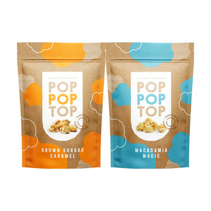 Grain Granola Coffee Body Scrub Packaging Resealable Bags Face Mask Food Grade Pouch With Zipper