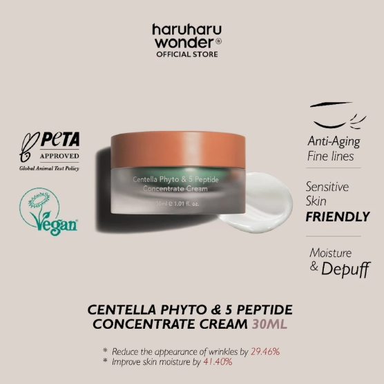 [haruharu wonder] Centella Phyto &amp; 5 Peptide Concetrate Cream 30ml
