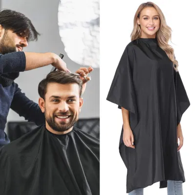 High Quality Wholesale Haircut Cloth Salon Waterproof Barber Black Cape