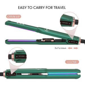 Hot Sale Flat Iron Mini 1/2 Inch Tourmaline 2 In 1 Small Pencil Flat Iron Ceramic