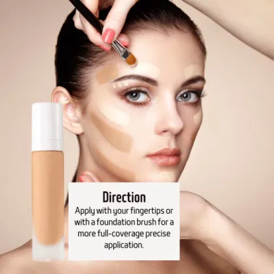 Hot Selling Natural Face Skin Tone Full Coverage Foundation Lasting Liquid Foundation Private Label