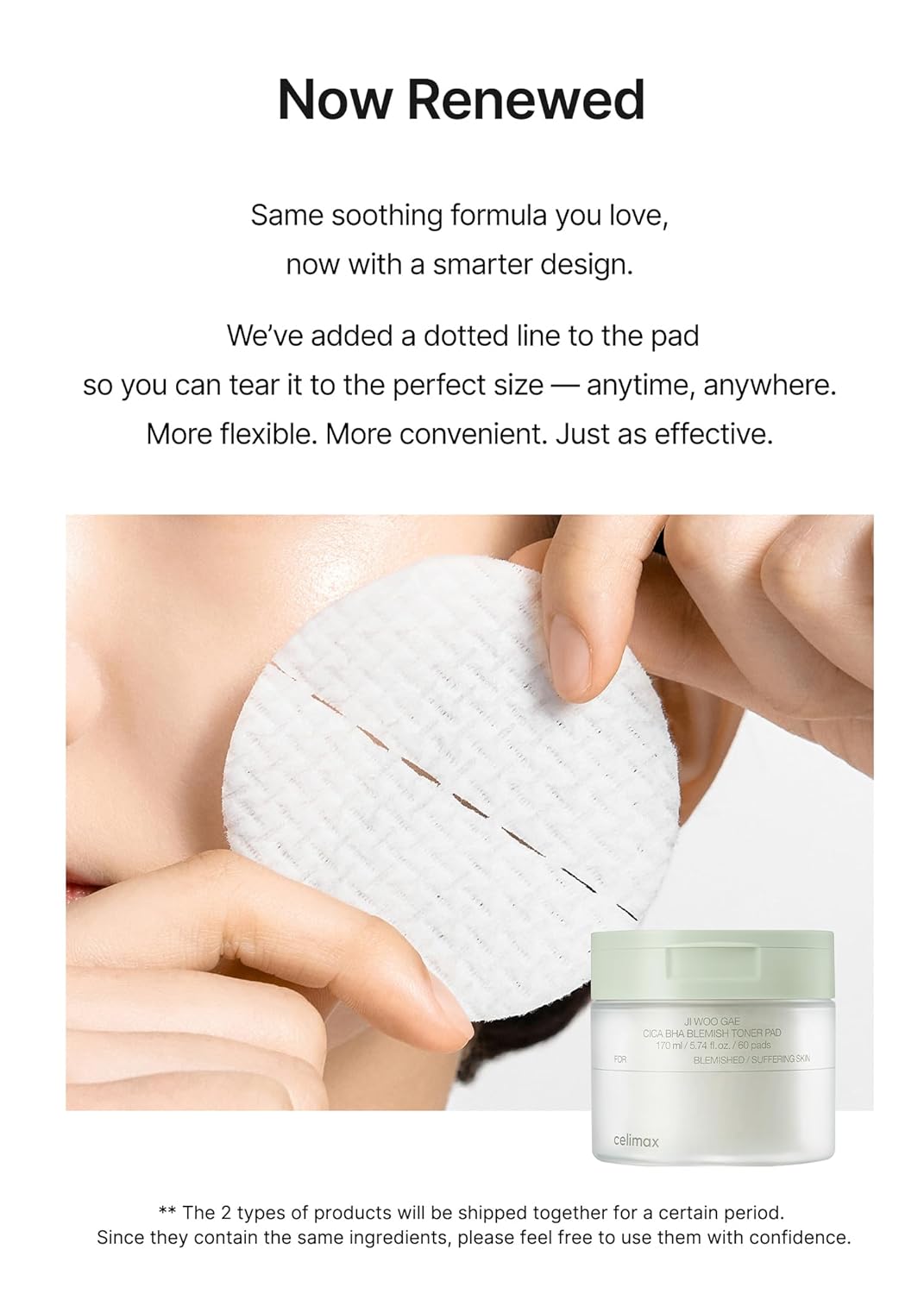 Ji.Woo.Gae CICA BHA Blemish Toner Pad