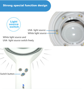 KN-9000B portable handheld dermatology Woods Lamp dermatoscope skin analyzer