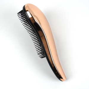 Magic Massage Gold Electroplating Tangle Free brush Detangle ABS Material Hair Brush