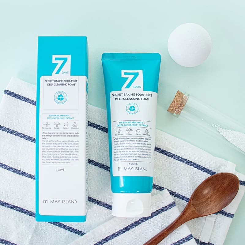 [MAY ISLAND]7DAYS SECRET BAKING SODA PORE DEEP CLEANSING FOAM  30ml / 150ml