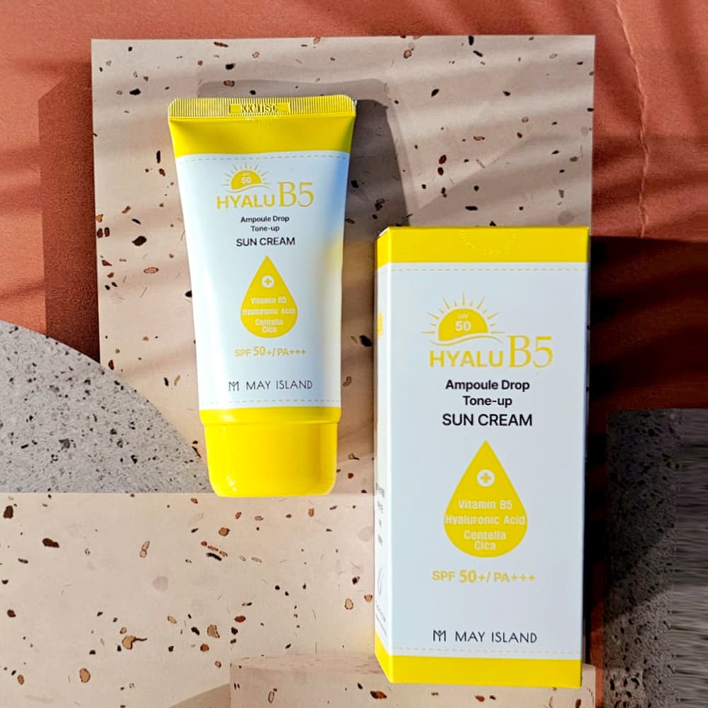 [MAYISLAND] HYALU B5 AMPOULE DROP TONE-UP SUN CREAM SPF50+/PA+++ 70ml