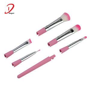 mini compact makeup brush case, beauty makeup tools