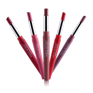 Miss Rose Lipstick Private Label 2 In 1 Lip Liner Waterproof Matte Lipstick With Lipliner