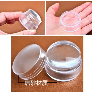 Misscheering New Lovely Design Matte Nail Art Stamper Scraper with  Silicone Jelly 3.5cm Nail Stamp Stamping Tools