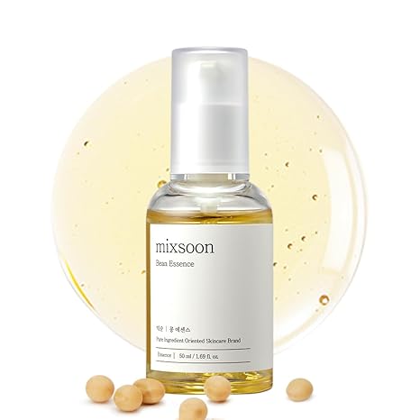 mixsoon Bean Essence Exfoliating Hydrating Korean Skin Care Glass skin Hyaluronic Acid Serum (1.6 Fl