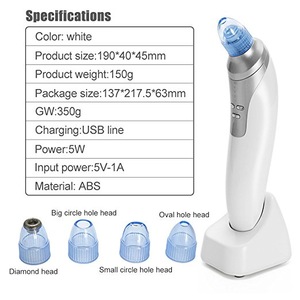 Multi-function Beauty Equipment Electric Pore Cleaner Suction Blackhead Removal Vacuum