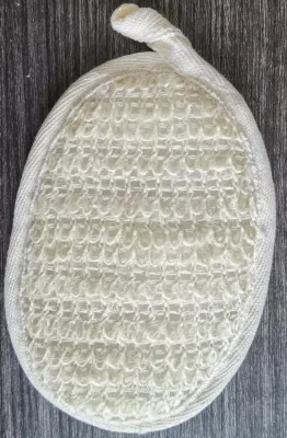 100% Natural Sisal Cotton Hemp Fiber Loofah Exfoliating Remove Dead Skin Sponge Scrubber Bath Glove