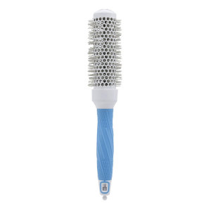 Nylon Mixed Boar Bristle Plastic hair straightening brush blue-silver hair brush