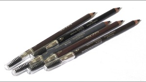 permanent eyebrow pencil with brush end never smudge 5 colors