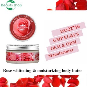 private label body butter organic whitening body butter rose butter with  Aloe Vera Extract