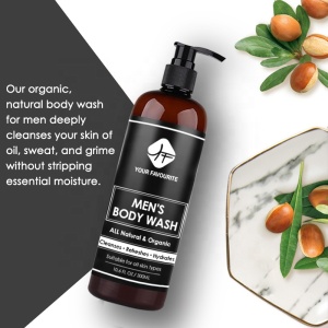 Private Label Natural Body Wash Refreshing whitening Moisturizing mens body wash shower gel