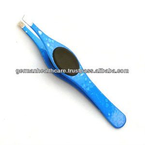 Professional Eyebrow Tweezers with Silicon Grip in array of colors 10 cm