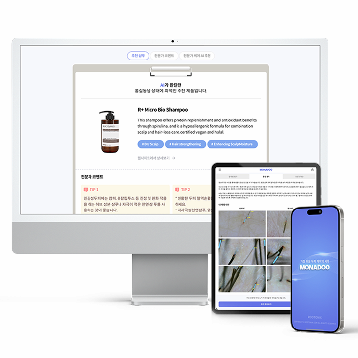ROOTONIX A.I Scalp Diagnostic Service with MONADOO