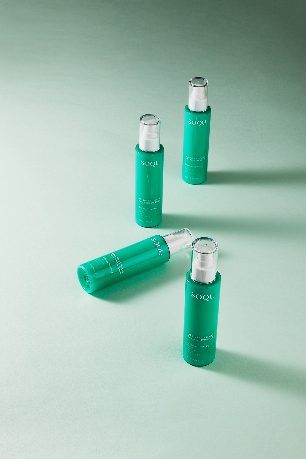SOQU Moisture Aloe Vera Collagen Lines(toner, mist, emulsion, sleeping pack)