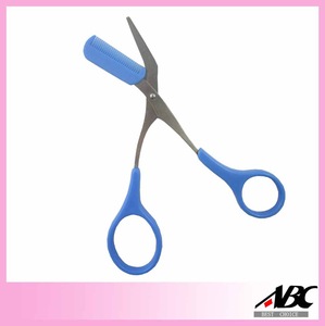 Stainless Steel Eyebrow Cutting Scissors With Comb