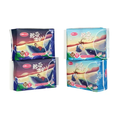 Super Absorbent Private Label Soft Menstrual Sanitary Napkins