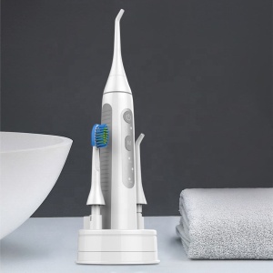 USB Rechargeable Electric Oral Irrigator Water Flosser 2 in 1 Dental Irrigator