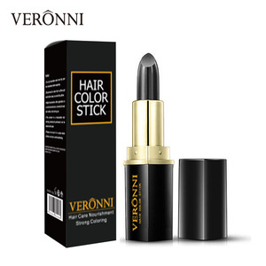 VERONNI Black Brown Temporary Hair Dye Stick Mild Fast One-off Hair Color Pen Cover White Hair DIY Styling Makeup Stick