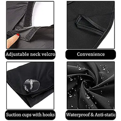 Waterproof Beard Shaving Apron Clean Hair Face Shaved Apron Men&prime;s Beard Trimming Apron Beauty Set