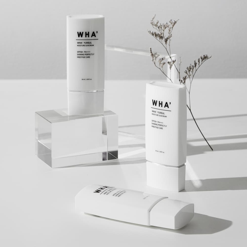 WHAYUNSUL MOISTURE SUNCREAM ,SPF50+ PA++++, Whitening / Wrinkle improvement, skin tone Up